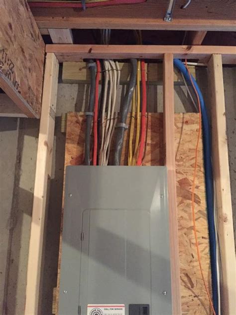 framing around electrical panel box|electrical breaker panel installation.